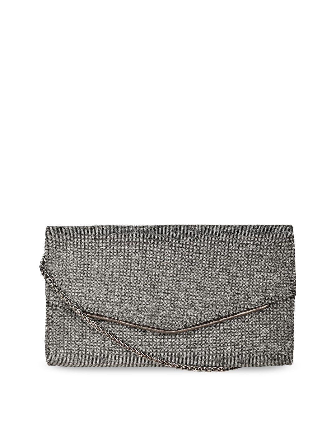 marie claire grey textured leather sling bag