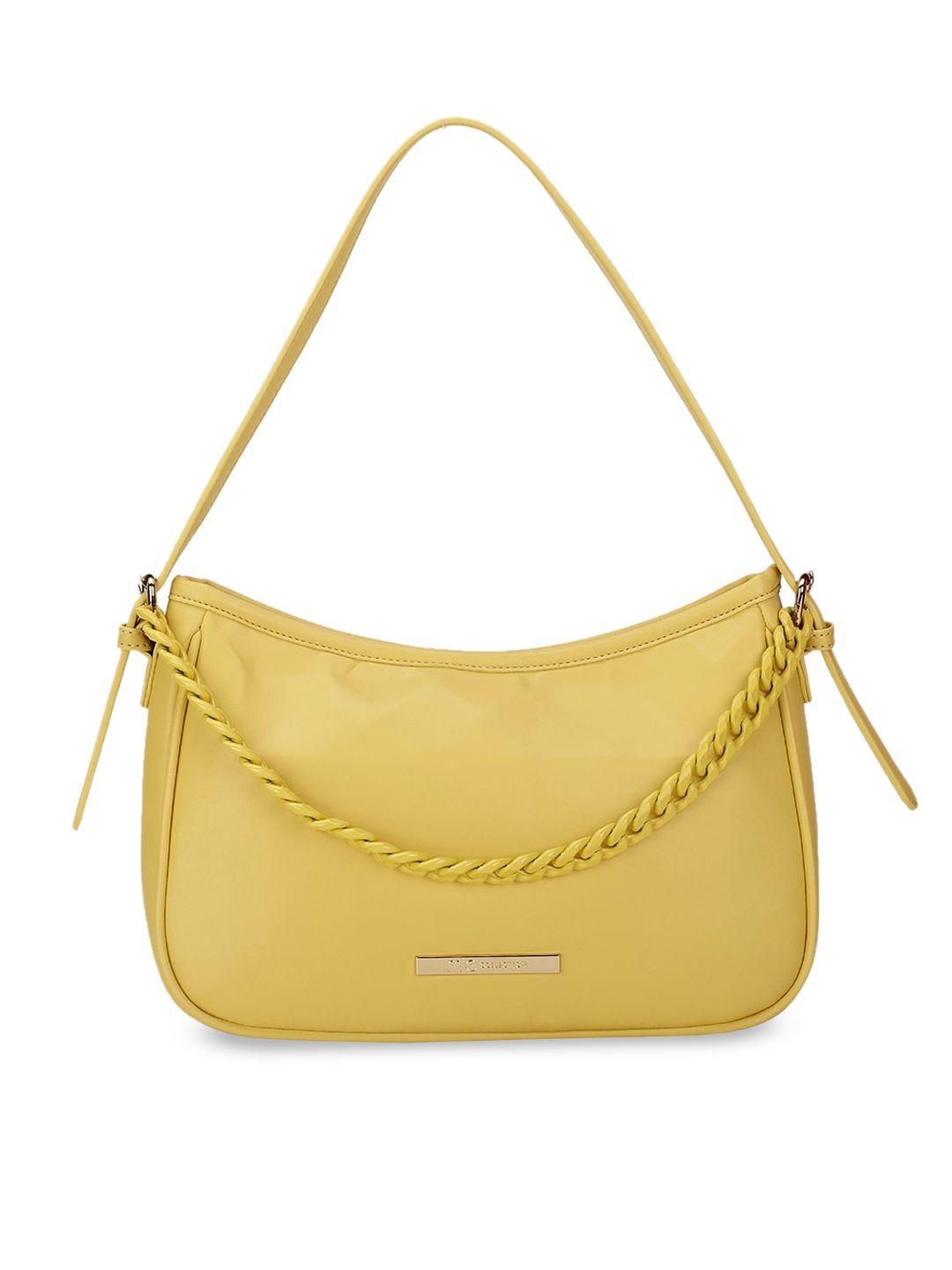 marie claire mustard structured shoulder bag