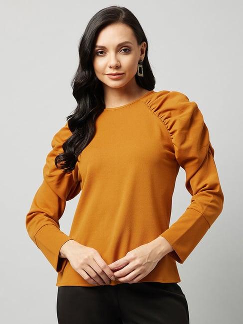 marie claire mustard top