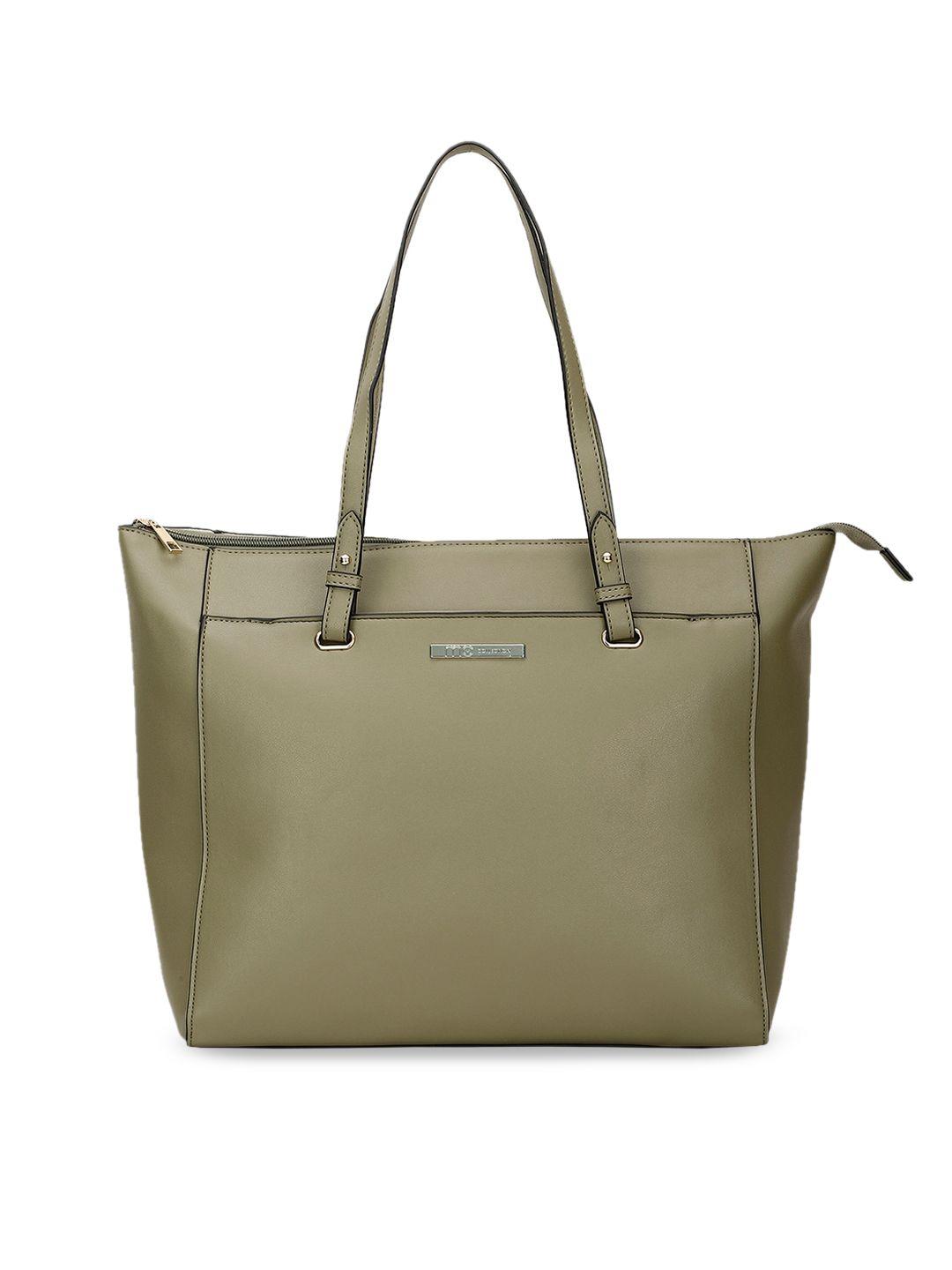 marie claire olive green structured shoulder bag