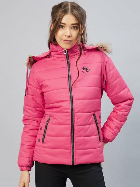marie claire pink hooded jacket