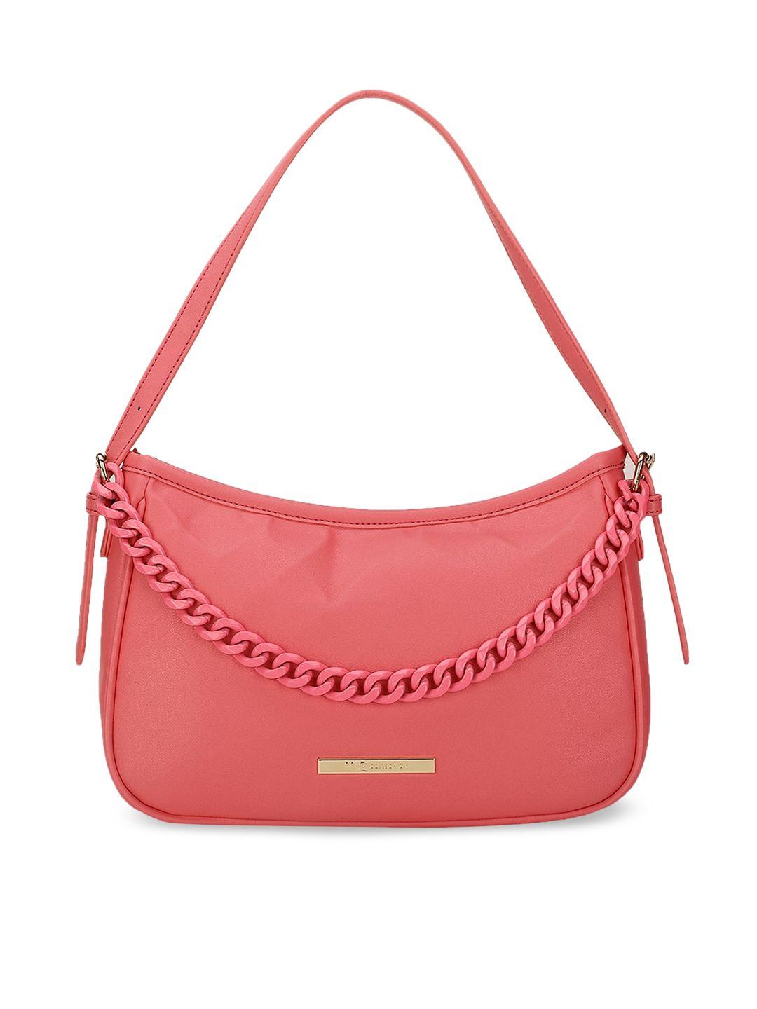 marie claire pink structured shoulder bag