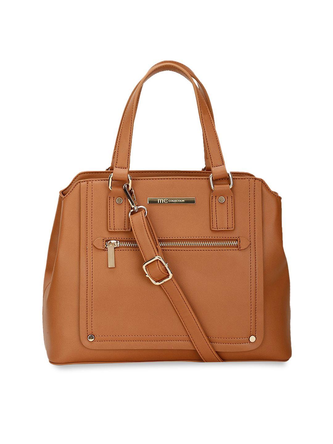 marie claire tan structured handheld bag