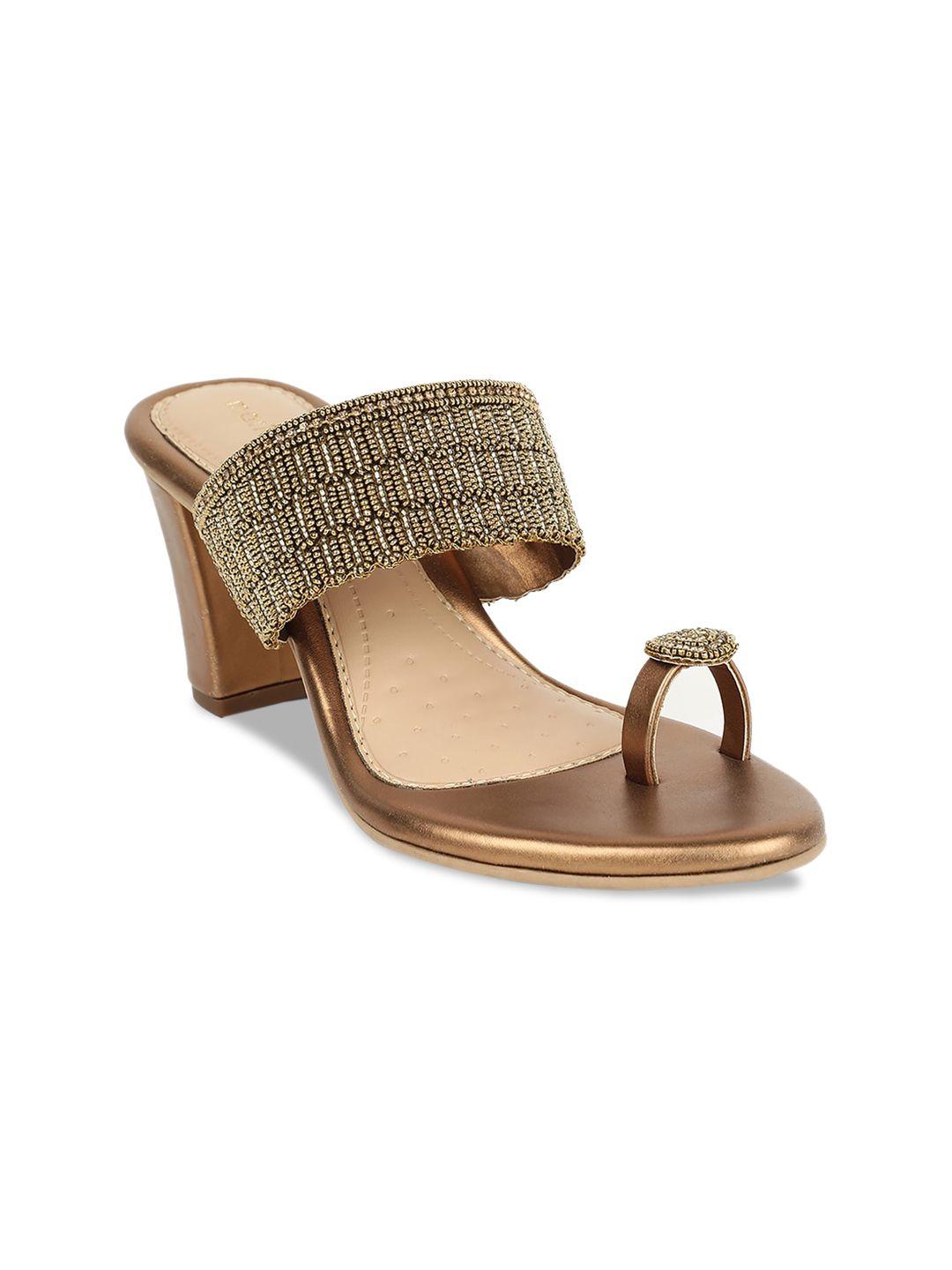 marie claire women gold-toned embellished sandals
