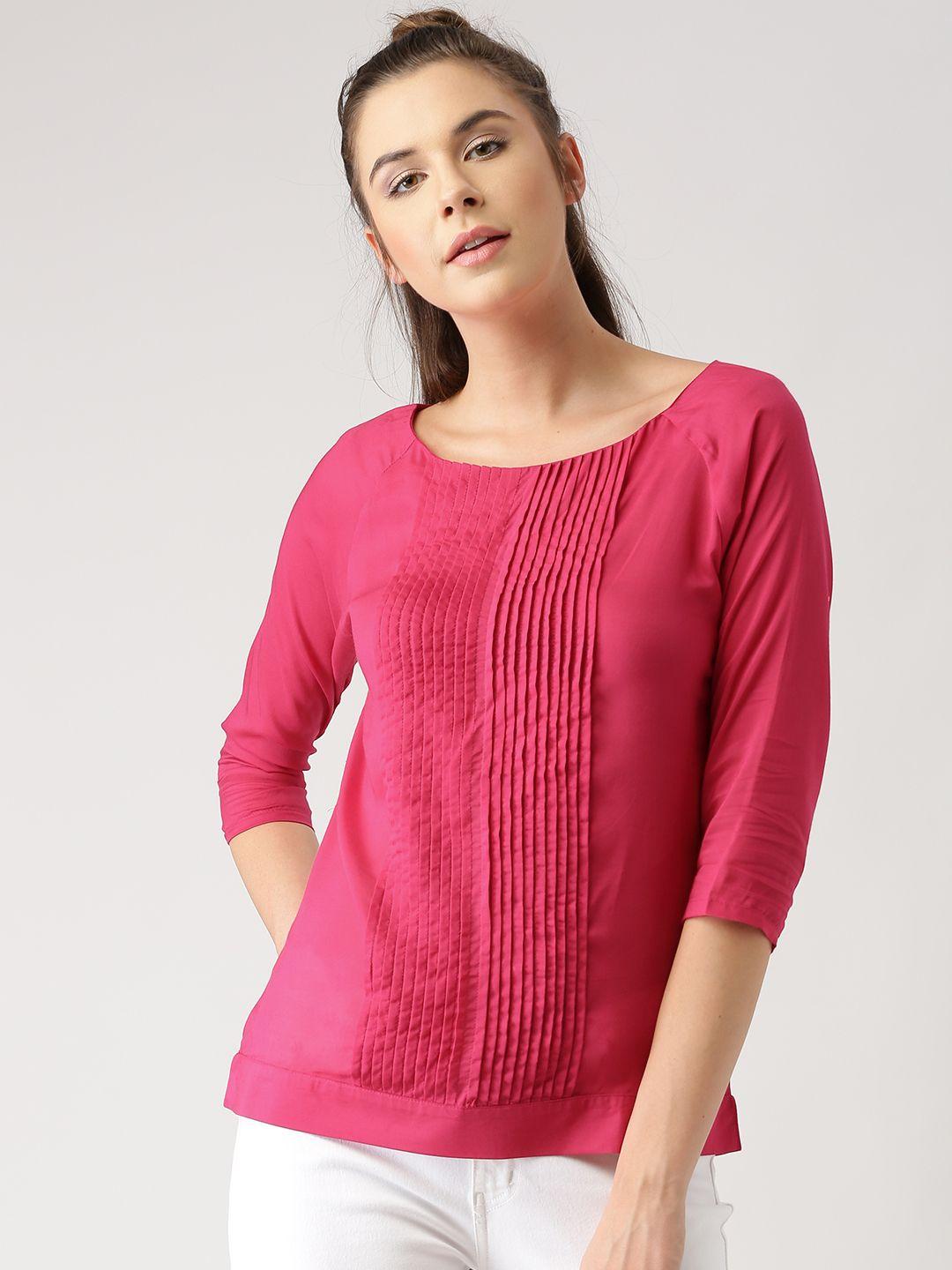 marie claire women pink top