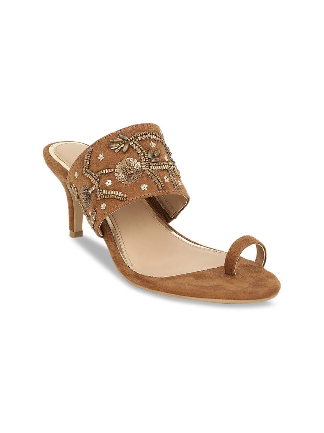 marie claire women tan solid sandals