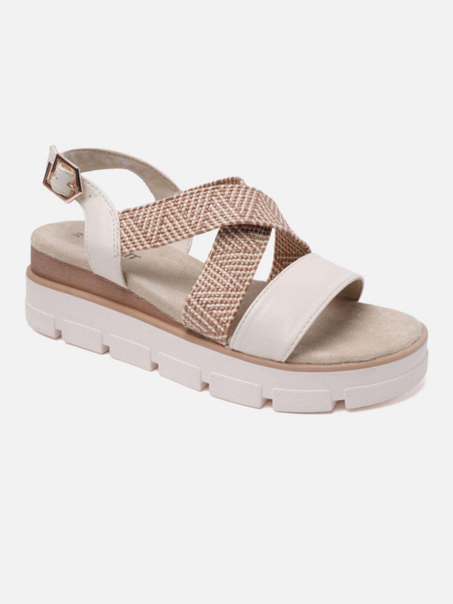 mariella beige womens back strap sandals