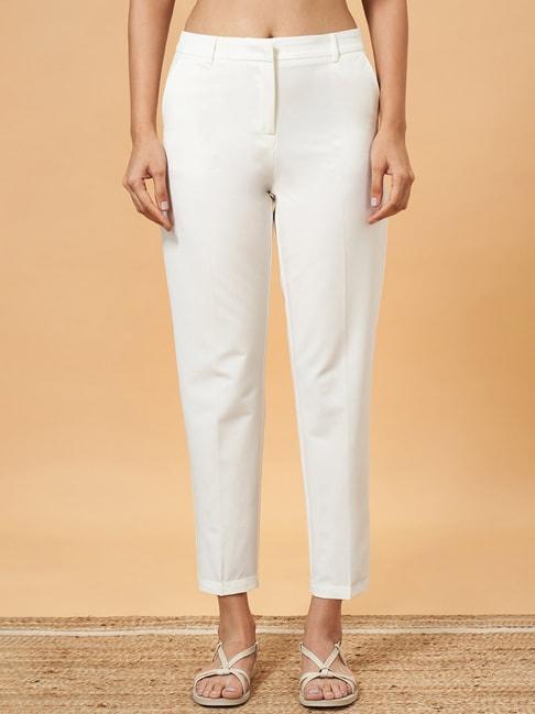 marigold lane off-white regular fit pants