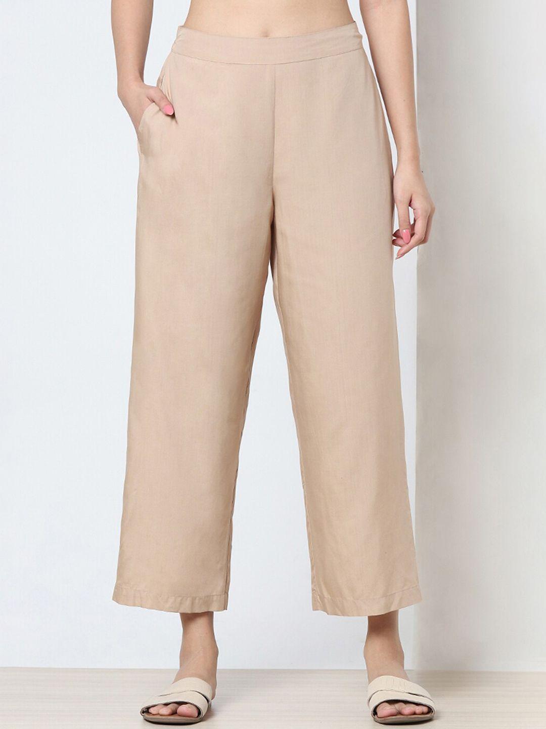 marigold lane women mid rise straight fit parallel trousers