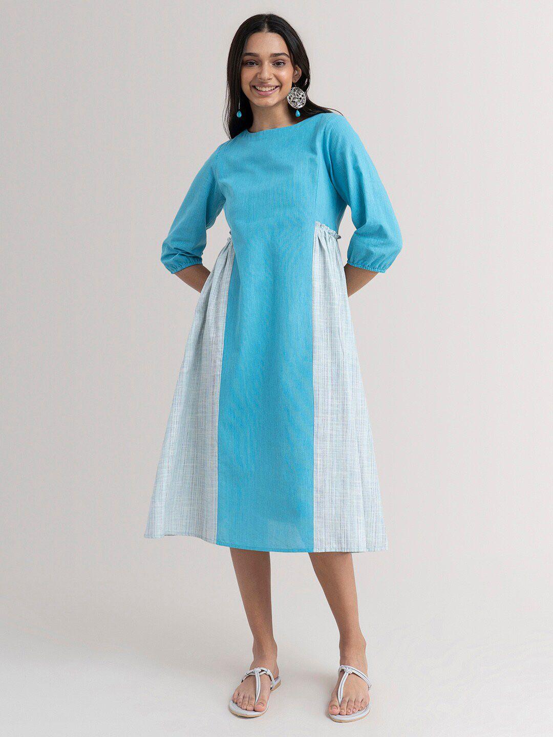 marigold by fablestreet blue midi dress