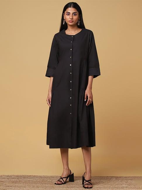 marigold lane black a-line dress