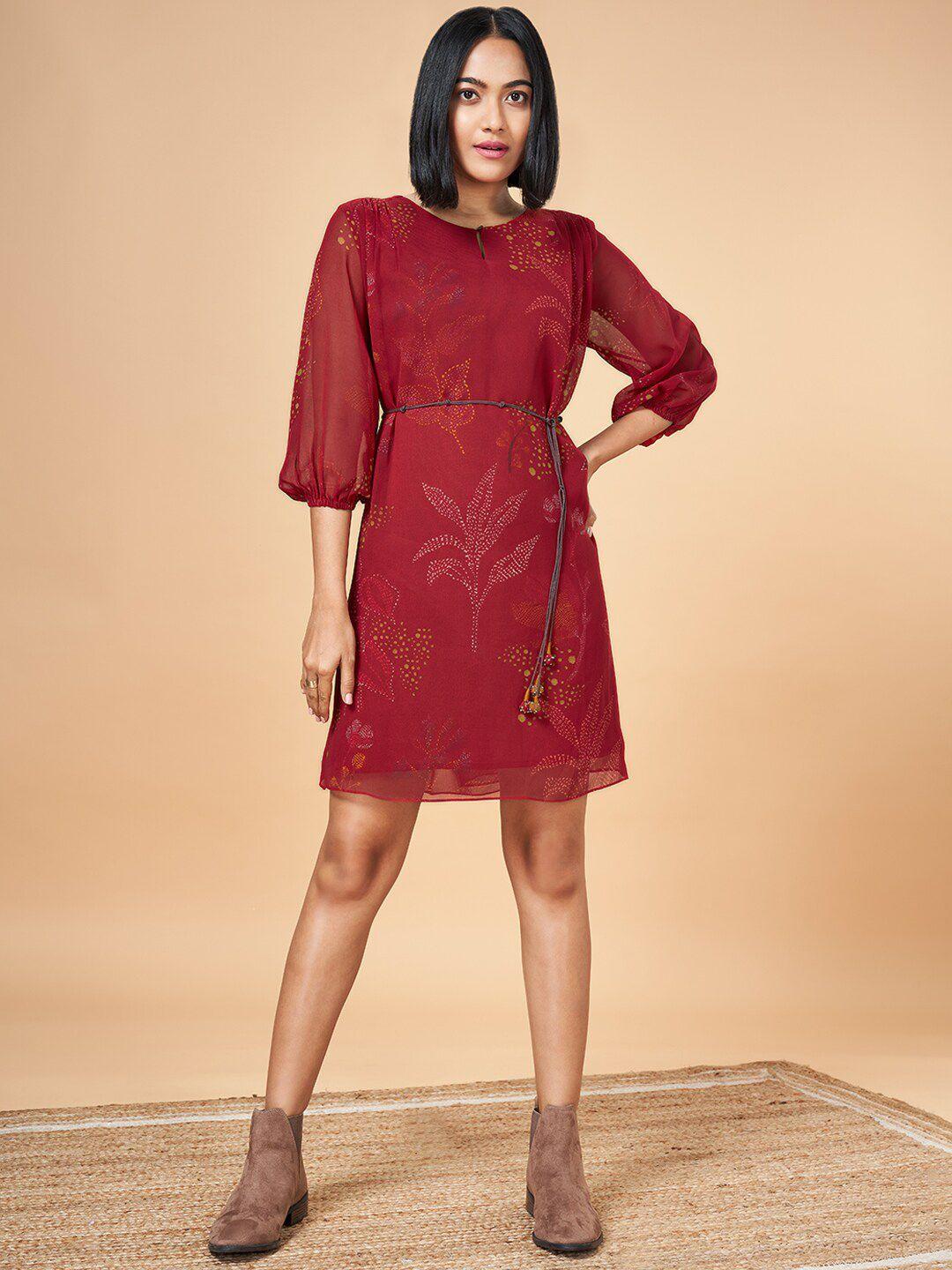 marigold lane flared sleeve a-line dress