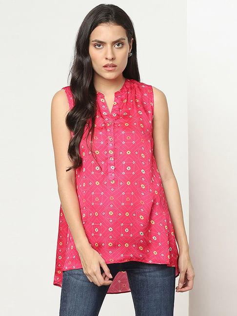 marigold lane fuchsia printed tunic