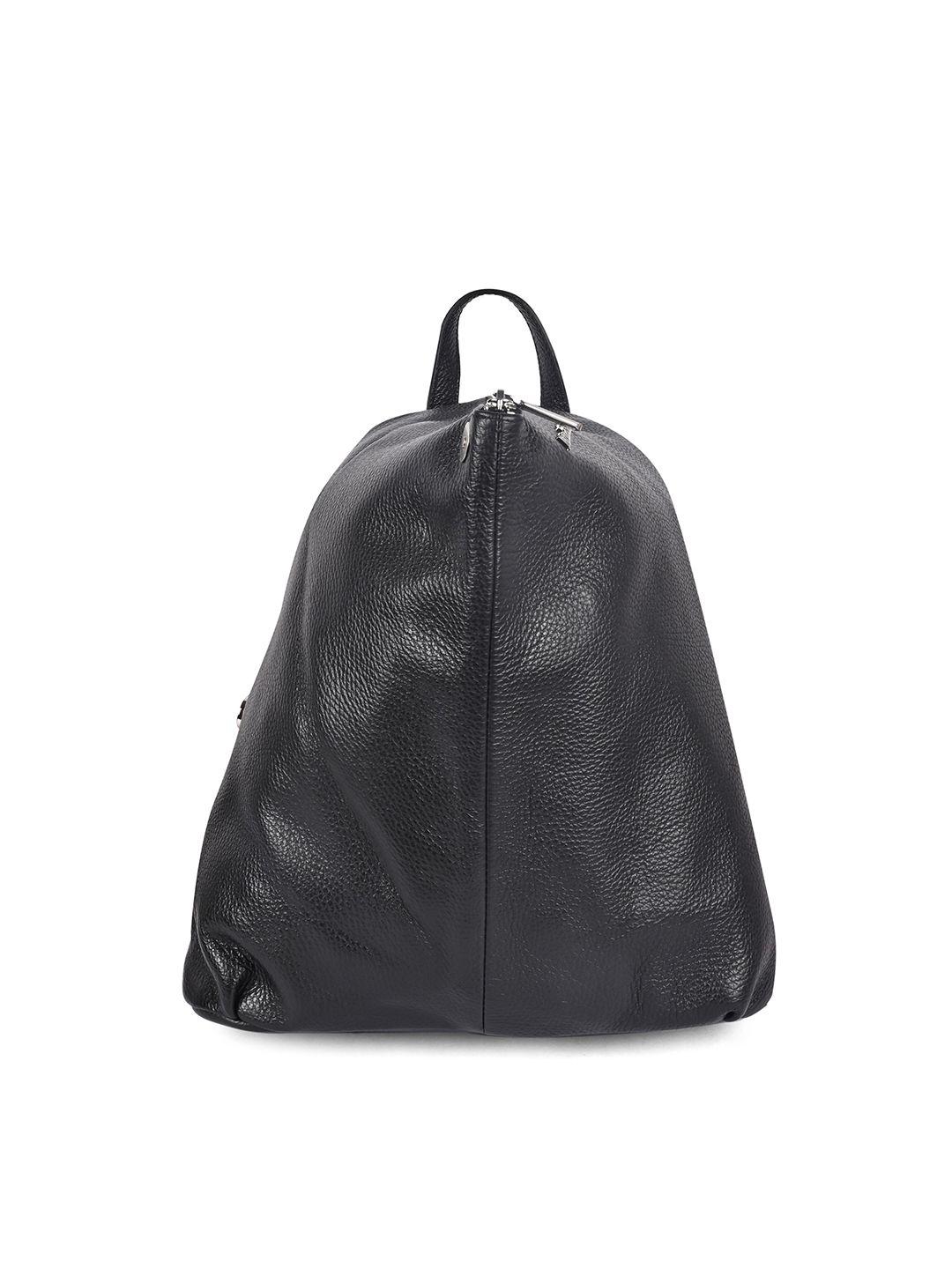 marina galanti women black leather backpack