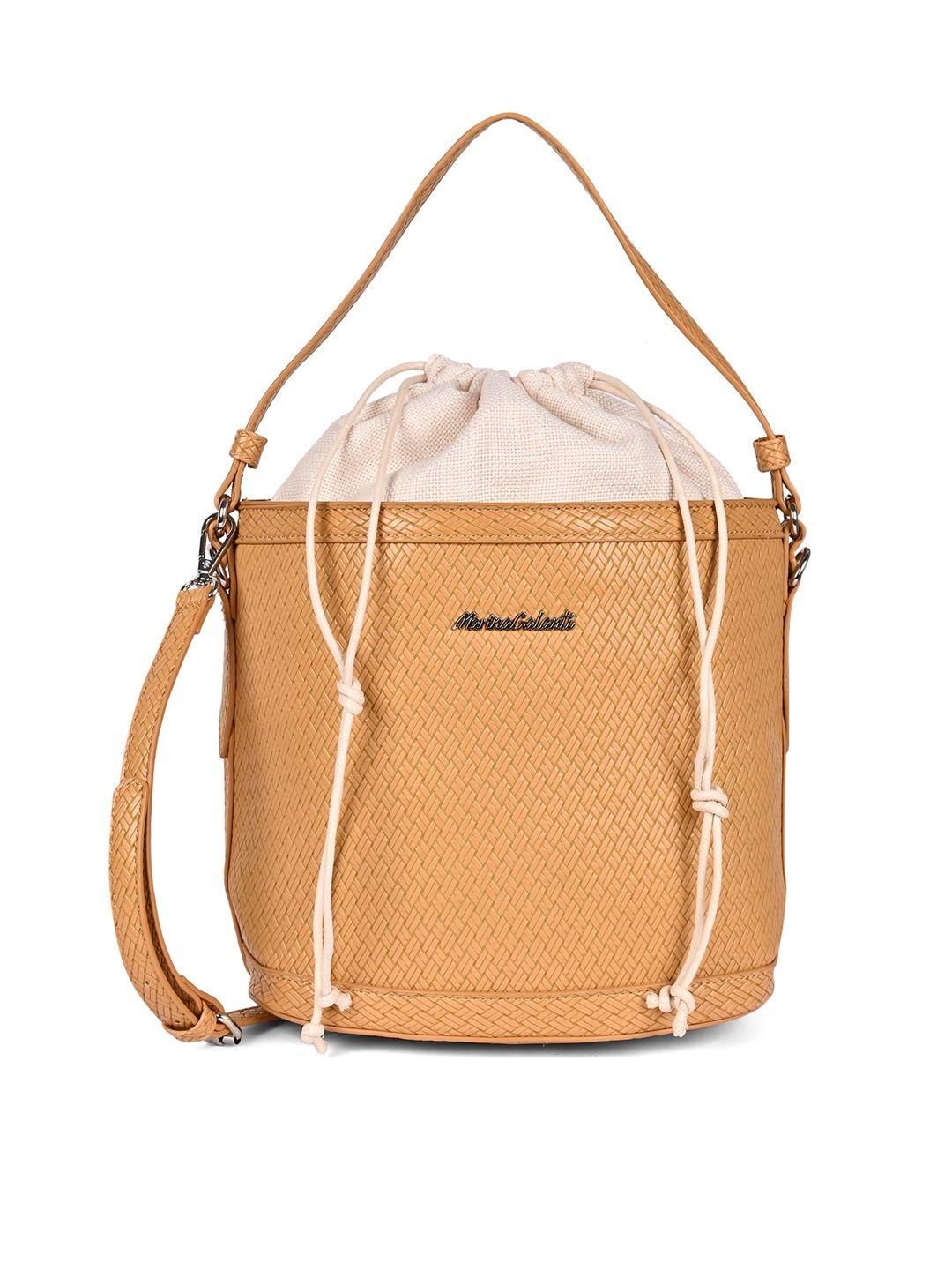 marina galanti brown  structured handheld bag