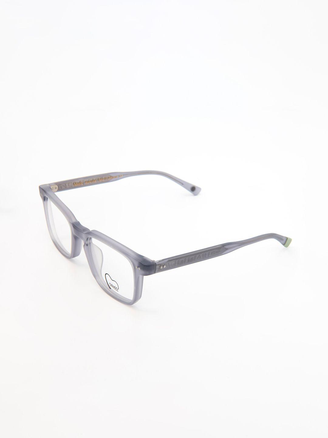 marjo eyewear clear lens & silver-toned square sunglasses hyperion c2