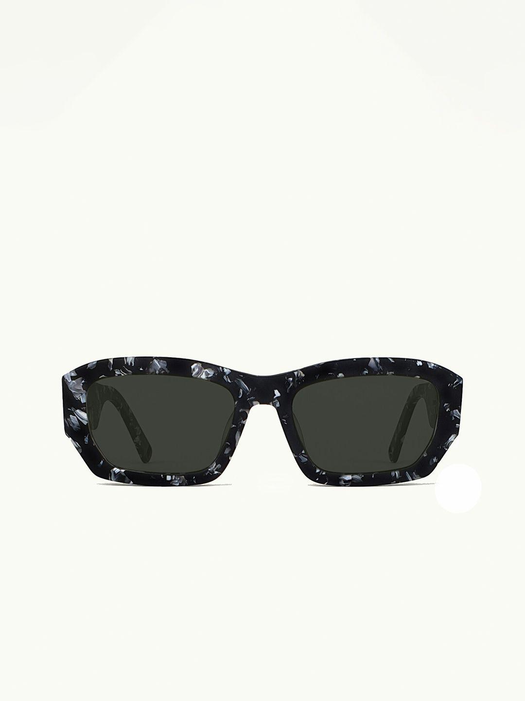 marjo eyewear rectangle acetate sunglasses with polarised and uv protected lens