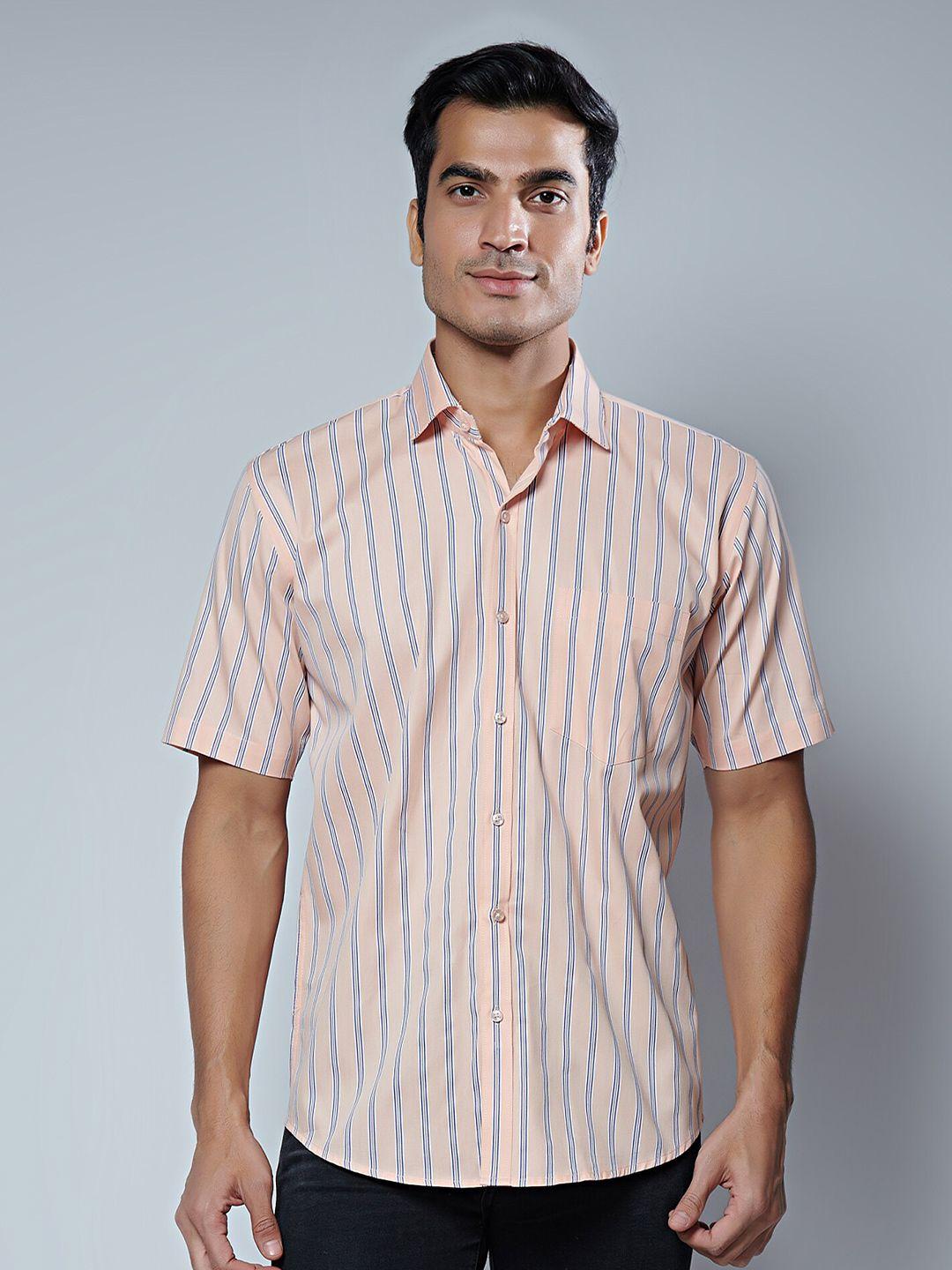 mark & albert men slim fit striped casual shirt