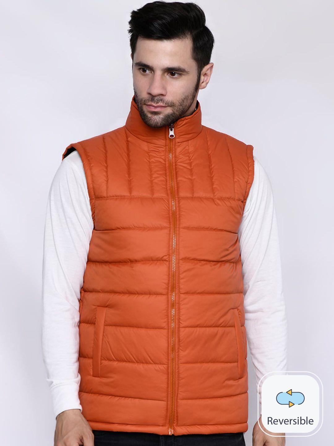 mark leute stand collar sleeveless reversible quilted jacket