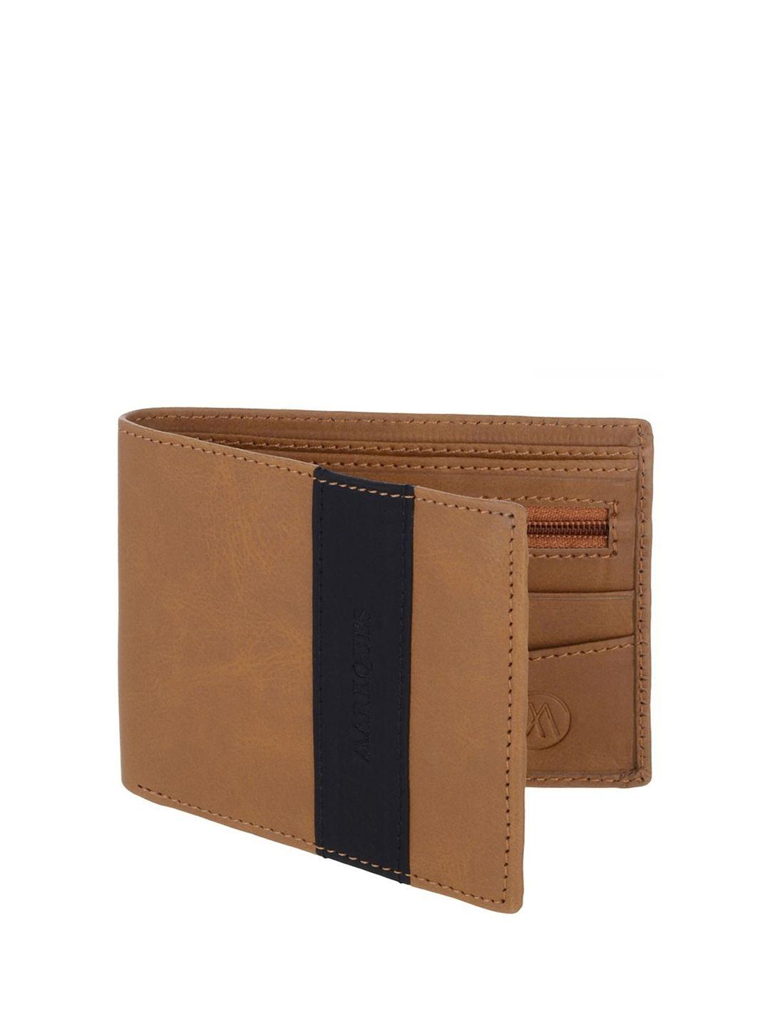 markques men  colourblocked two fold wallet with sim card holder