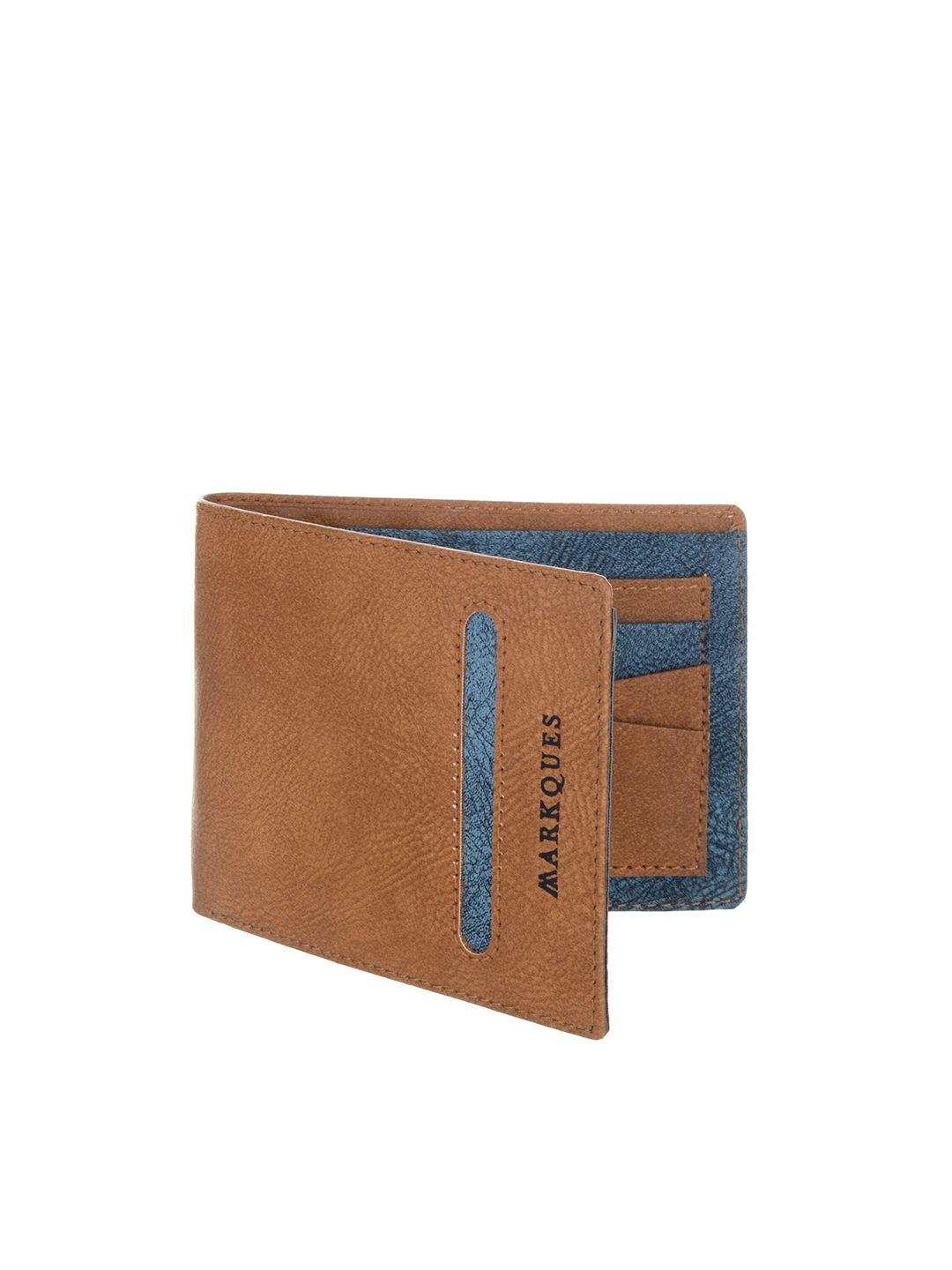 markques men two fold wallet with sim card holder