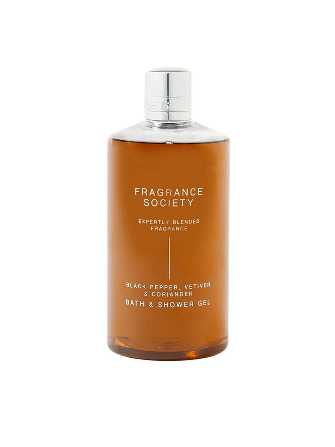 marks & spencer fragrance society shower gel with black pepper & vetiver - 500 ml