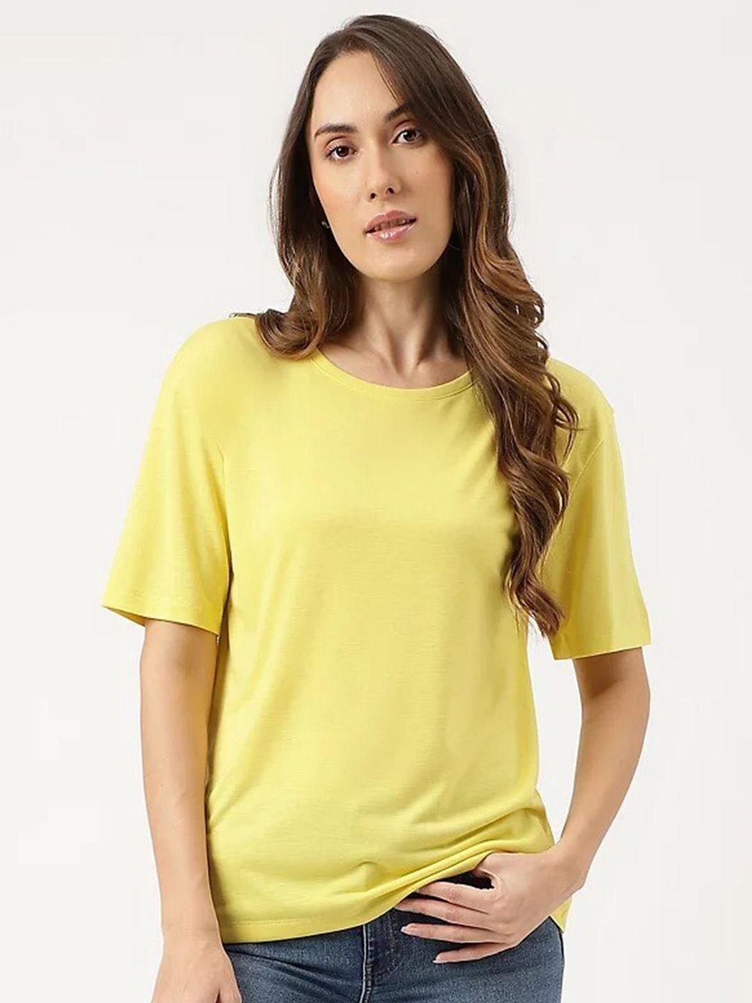 marks & spencer relaxed fit drop-shoulder sleeves t-shirt