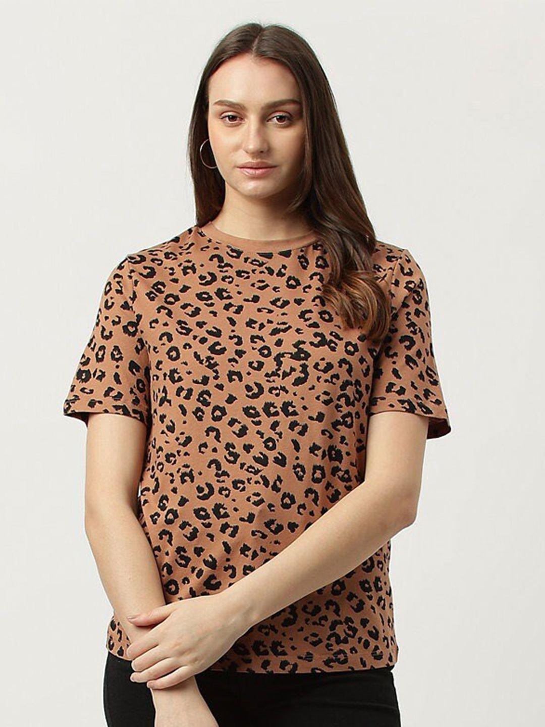 marks & spencer animal printed pure cotton t-shirt