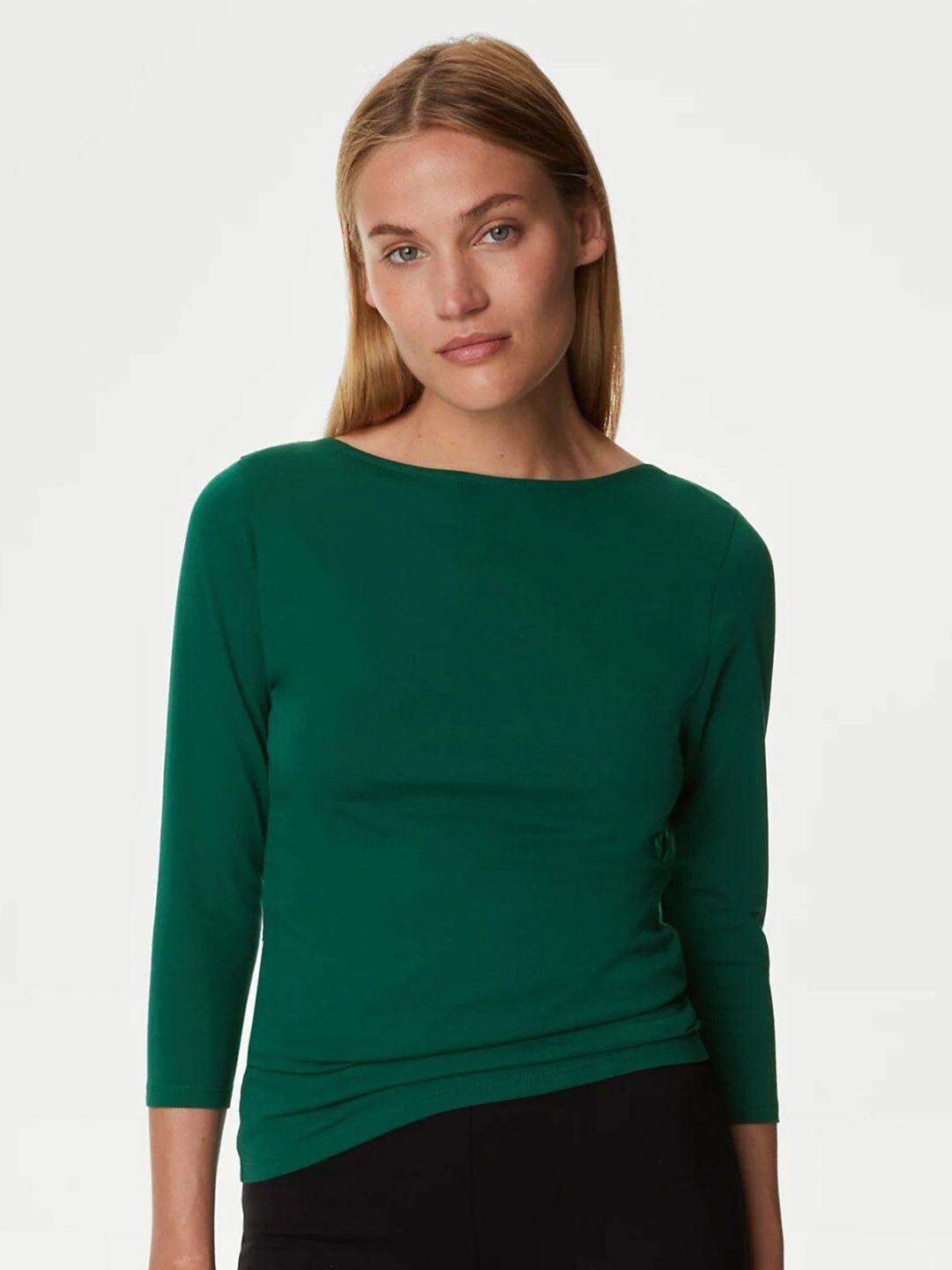 marks & spencer boat neck regular top