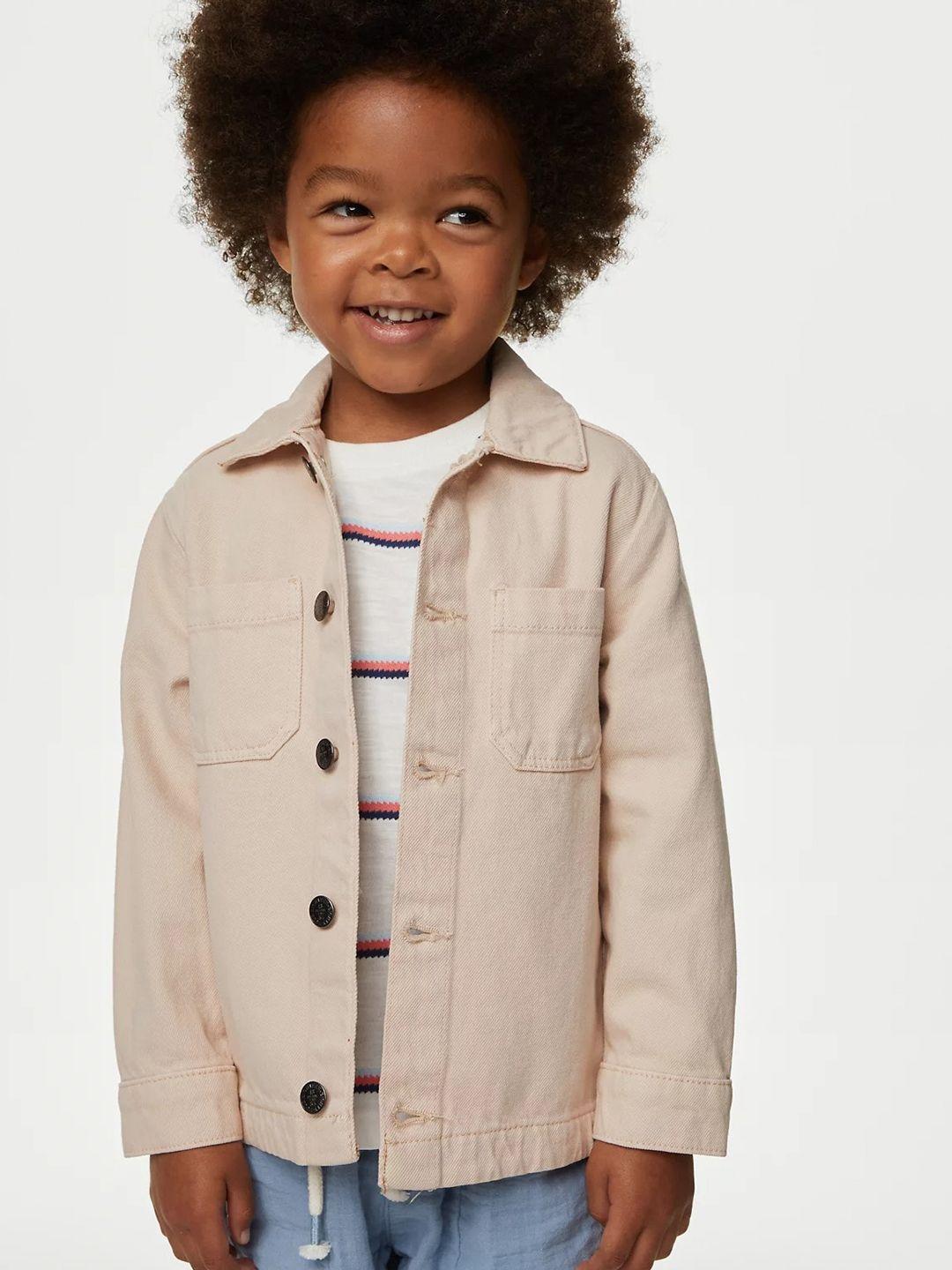 marks & spencer boys casual pure cotton shacket