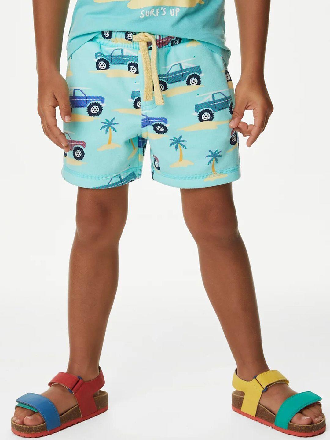 marks & spencer boys graphic printed shorts