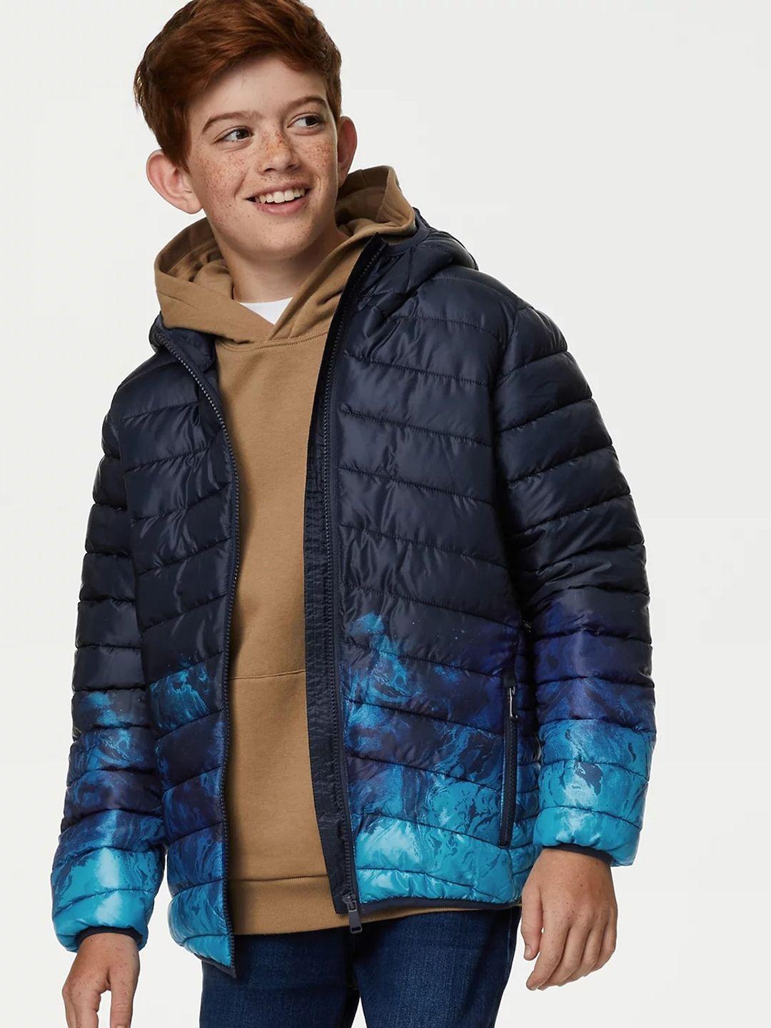 marks & spencer boys lightweight hooded parka jacket