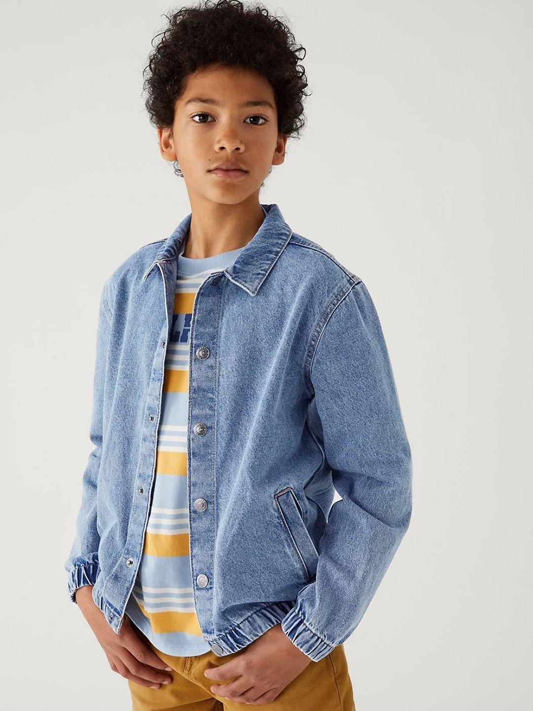 marks & spencer boys lightweight pure cotton denim jacket