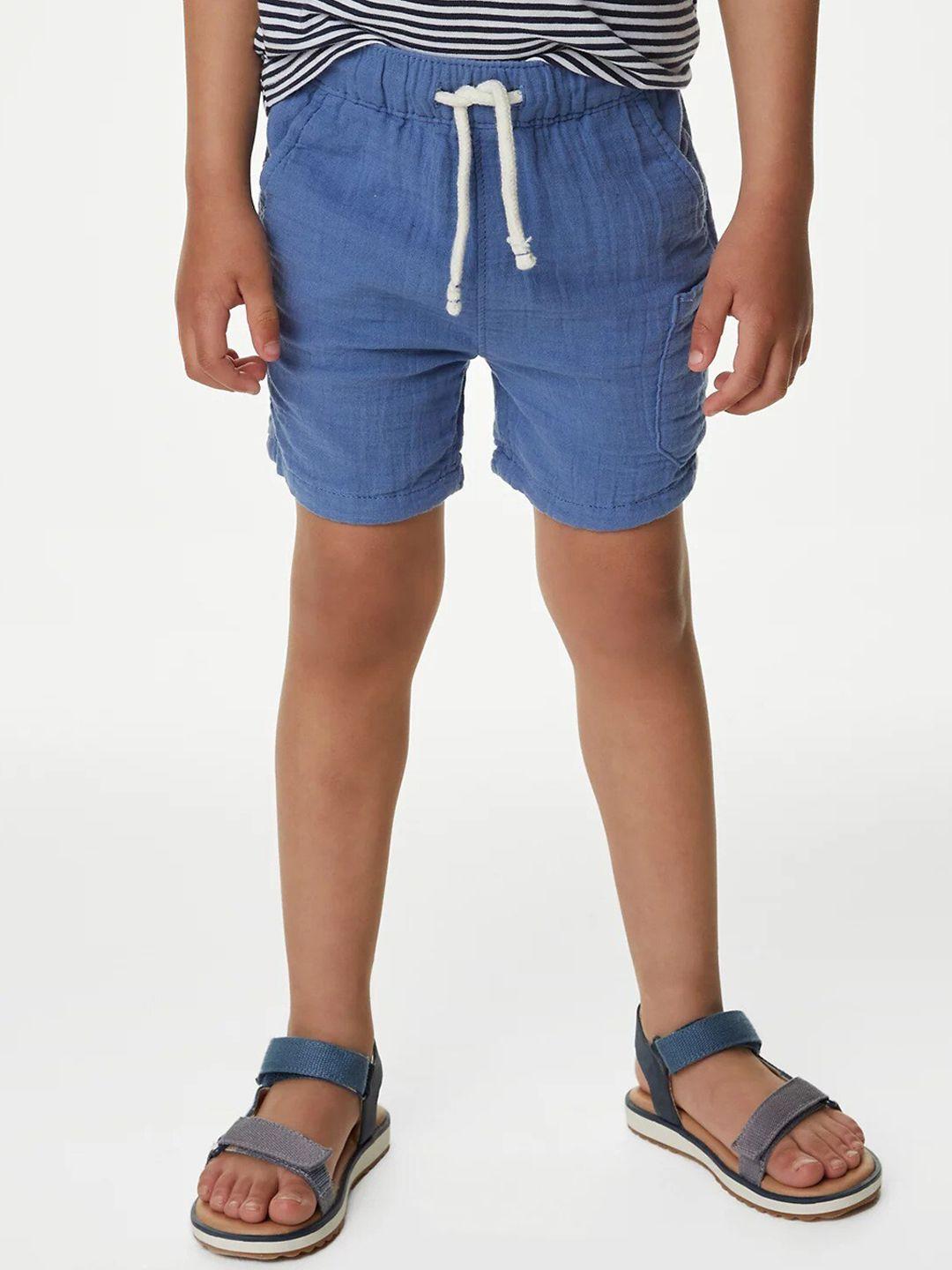 marks & spencer boys mid rise pure cotton shorts