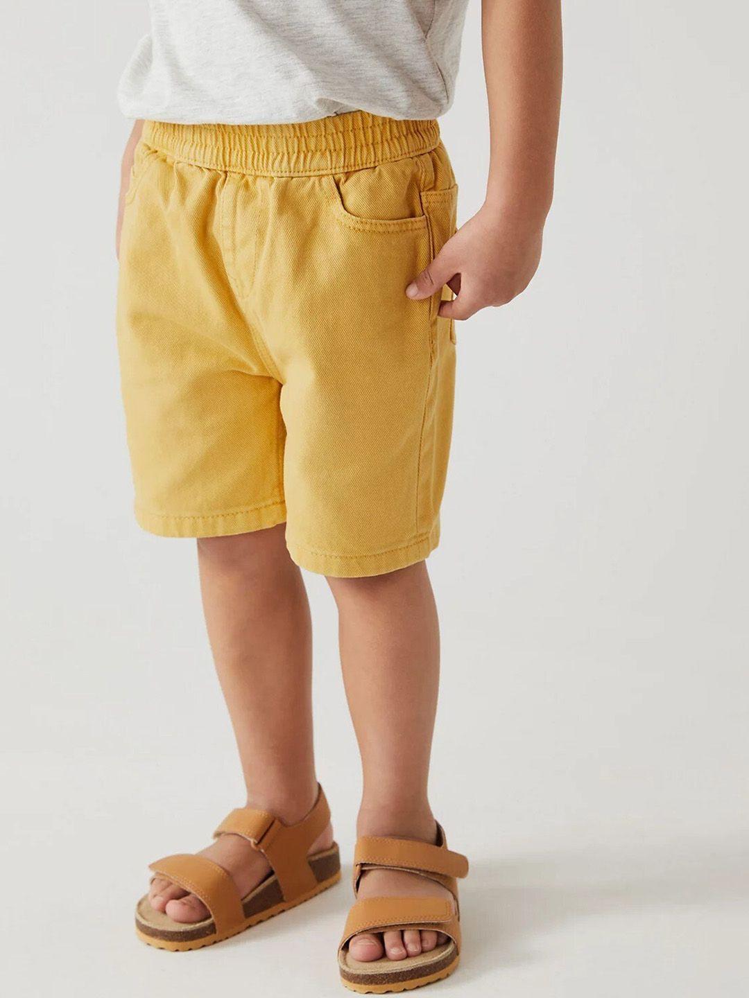 marks & spencer boys mid-rise pure cotton shorts