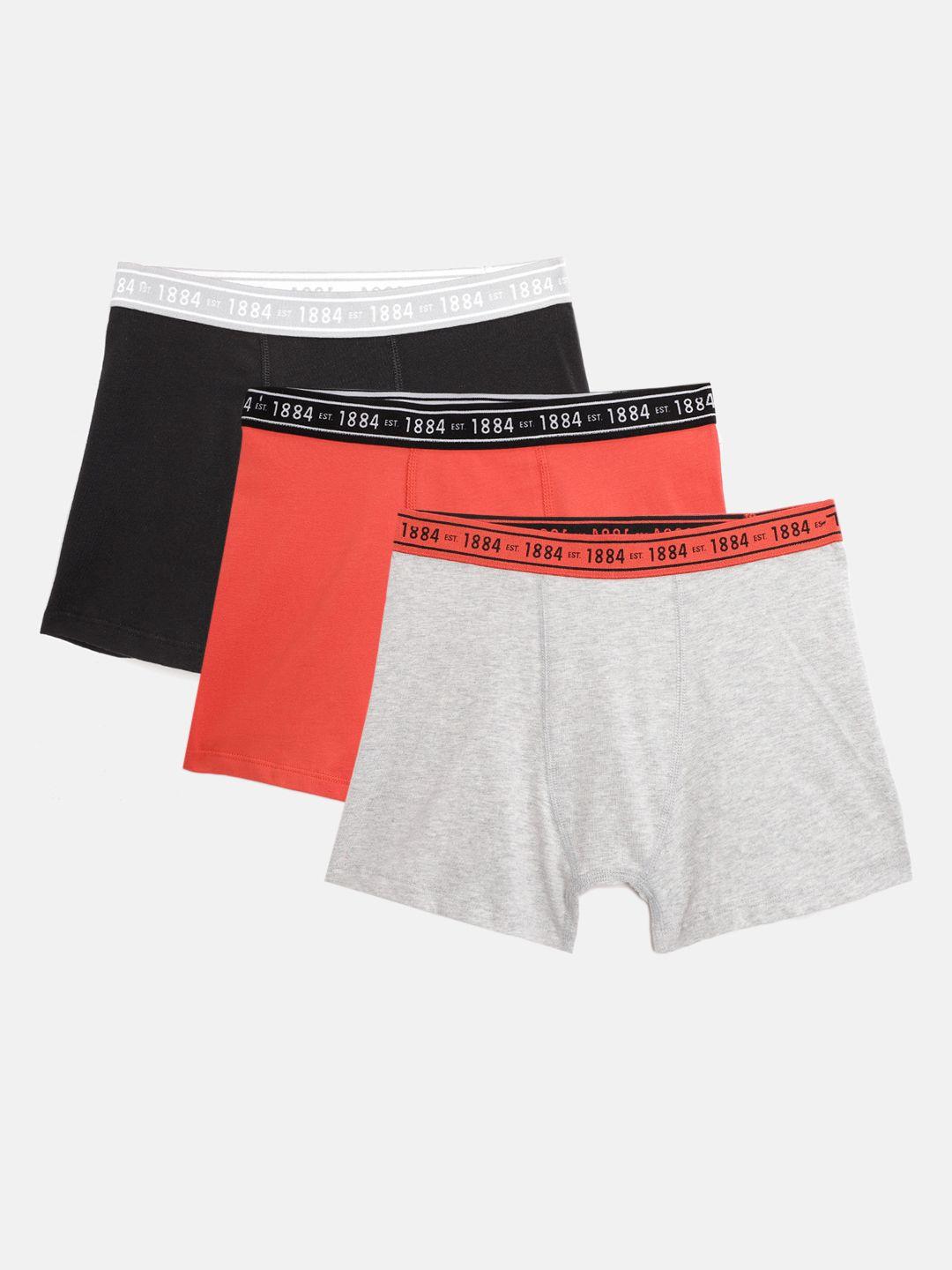 marks & spencer boys pack of 3 solid trunks t712580a