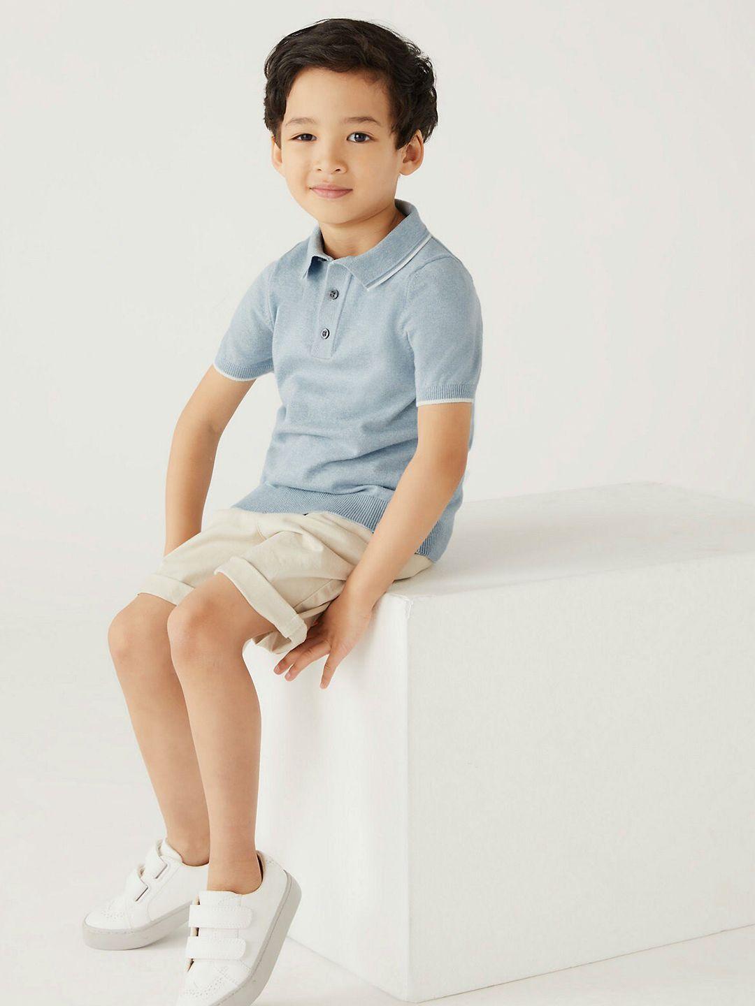 marks & spencer boys polo collar t-shirt