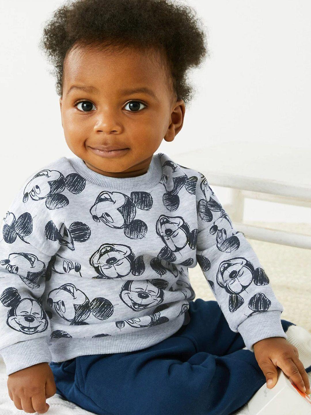 marks & spencer boys printed cotton sweatshirt