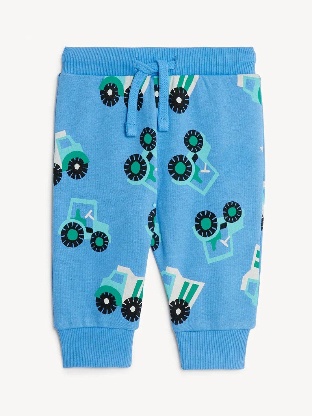 marks & spencer boys printed high-rise joggers trousers