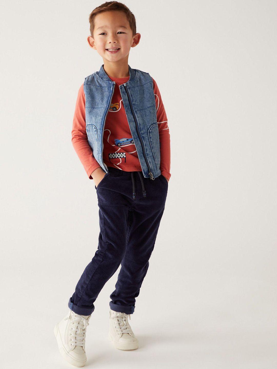 marks & spencer boys pure cotton denim jacket