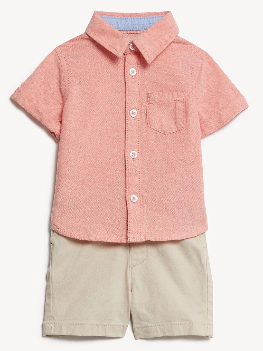 marks & spencer boys shirt with shorts