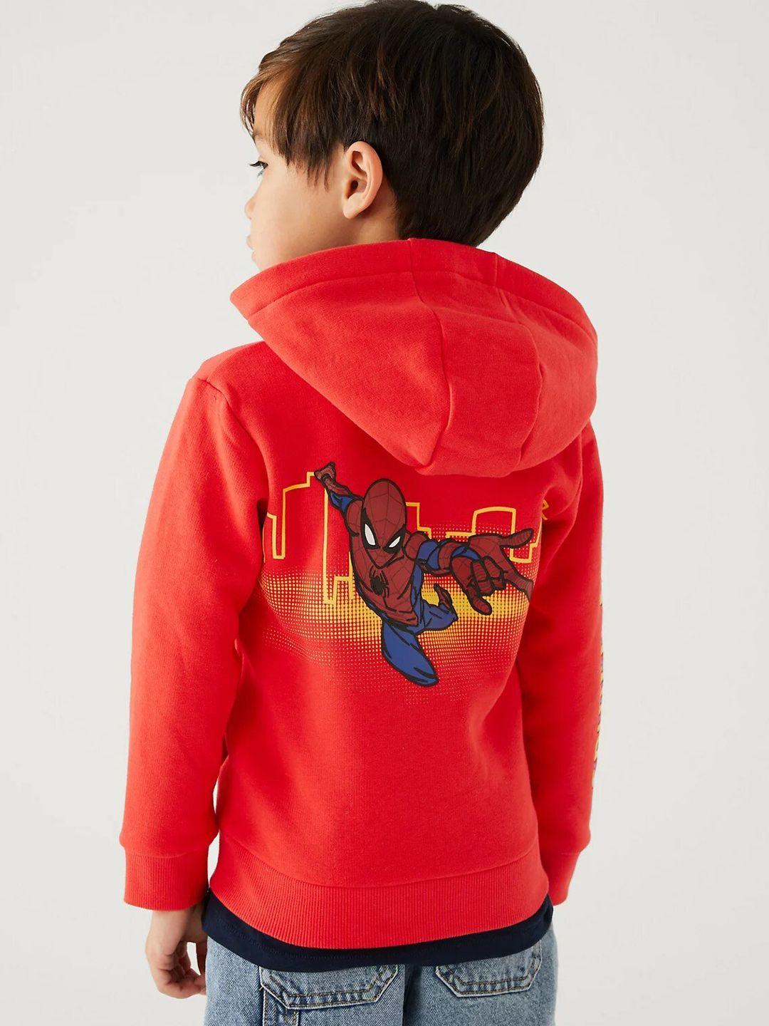 marks & spencer boys spiderman printed sweatshirt