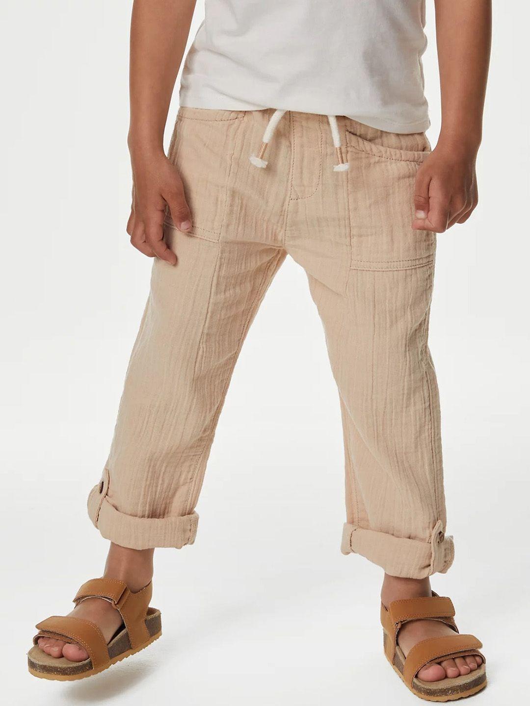 marks & spencer boys straight fit trousers
