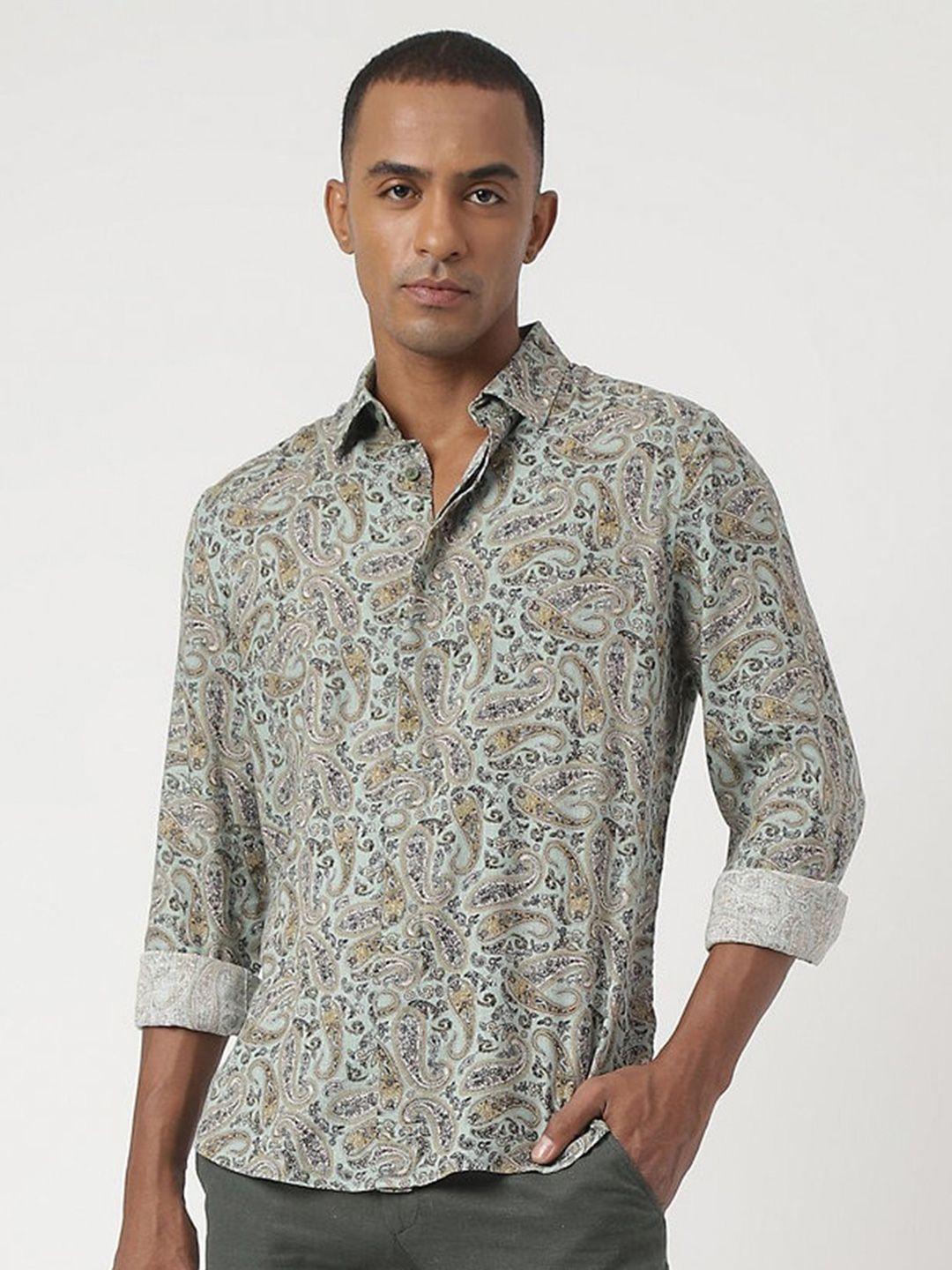 marks & spencer ethnic motifs printed casual shirt