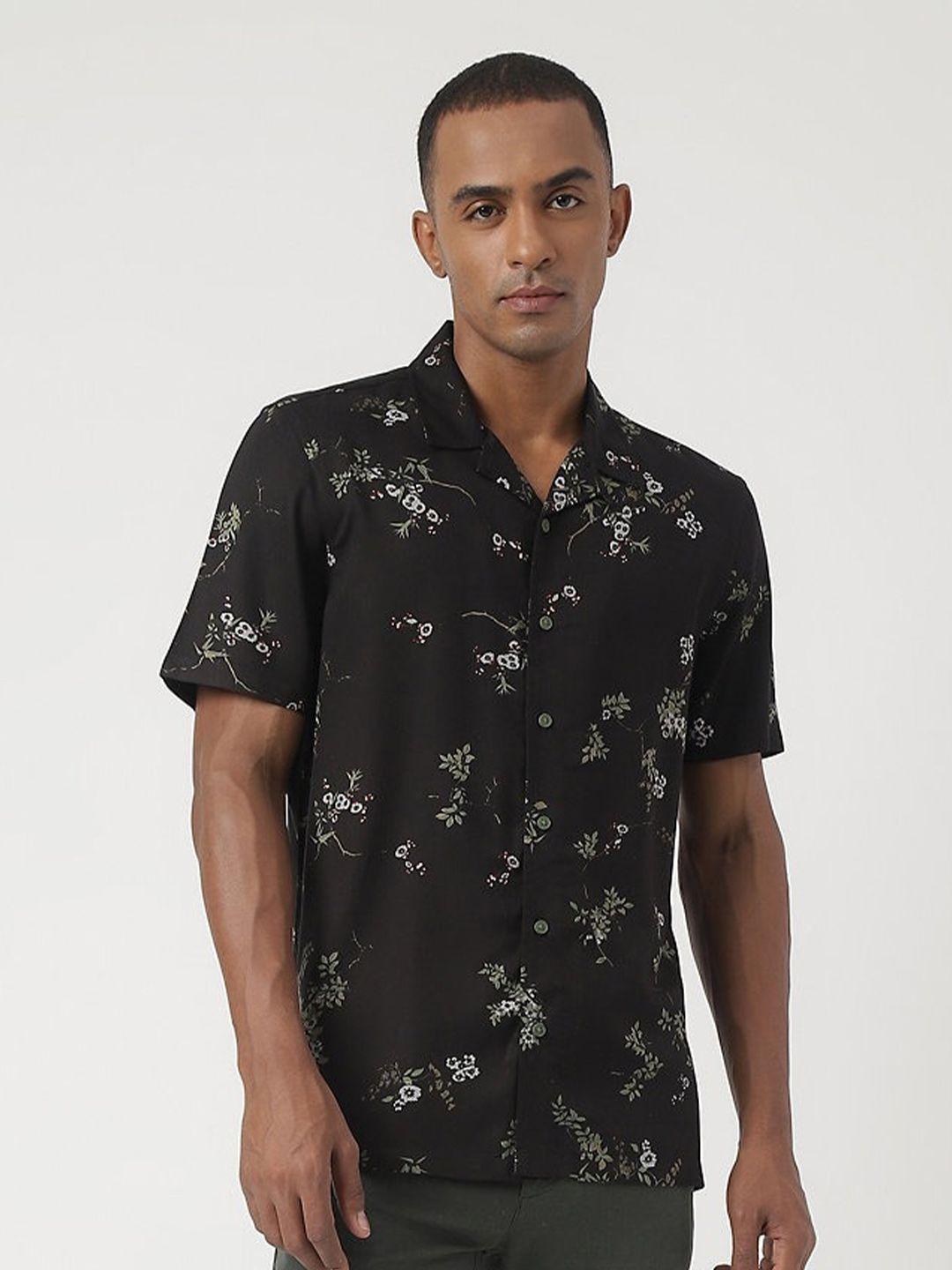 marks & spencer floral printed casual shirt