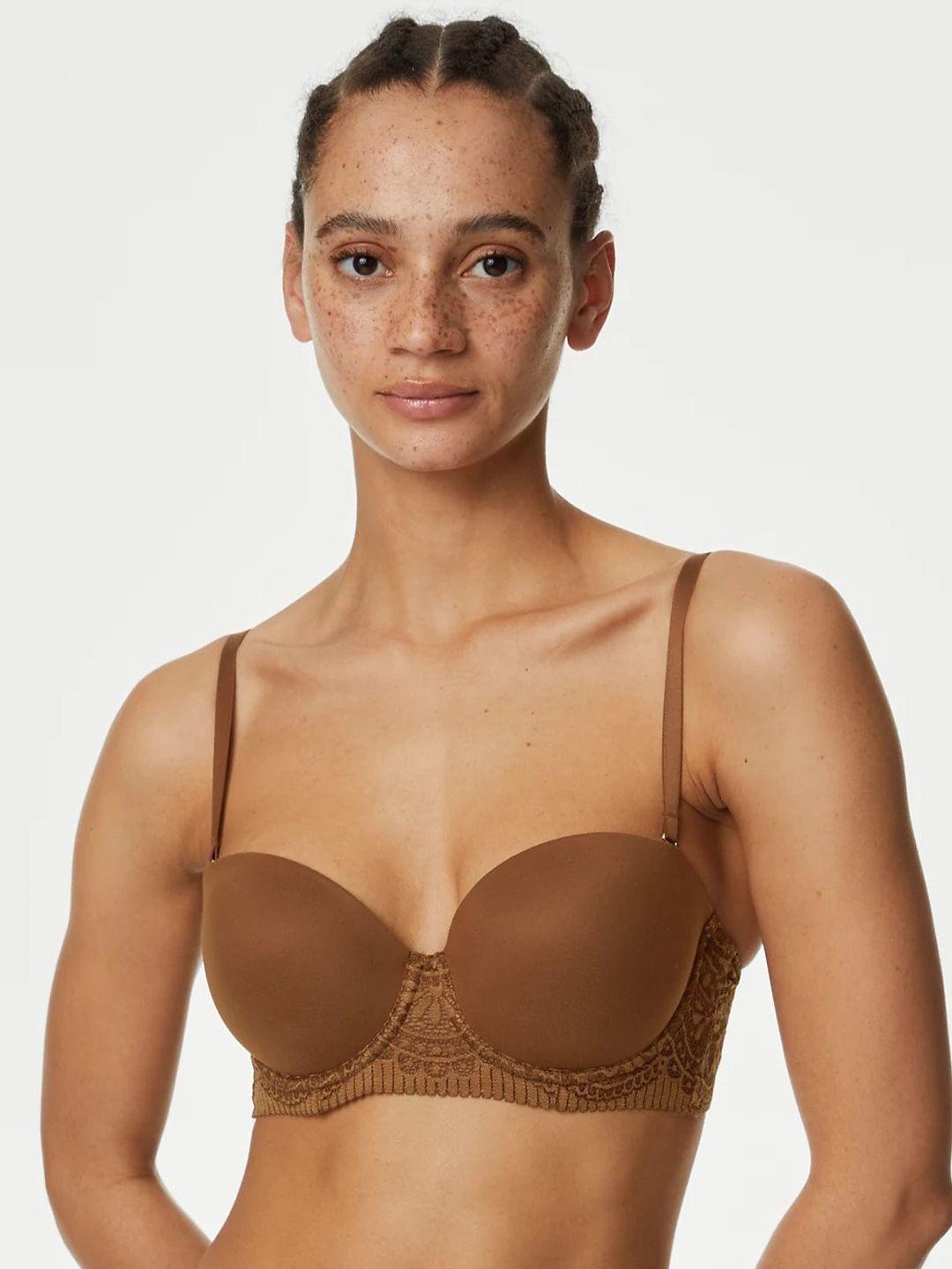 marks & spencer full coverage underwired lightly padded t-shirt bra with all day comfort