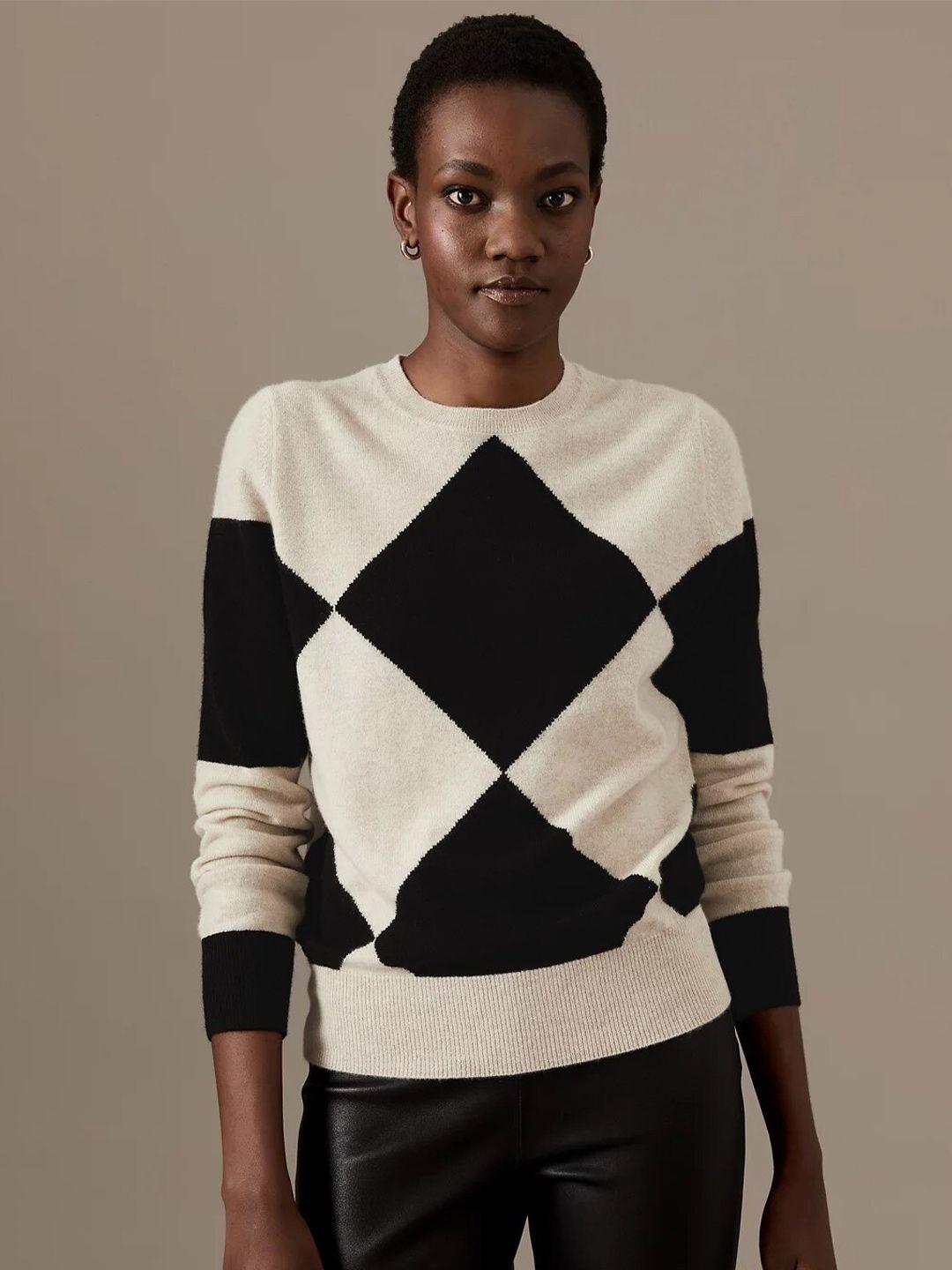 marks & spencer geometric printed pullover