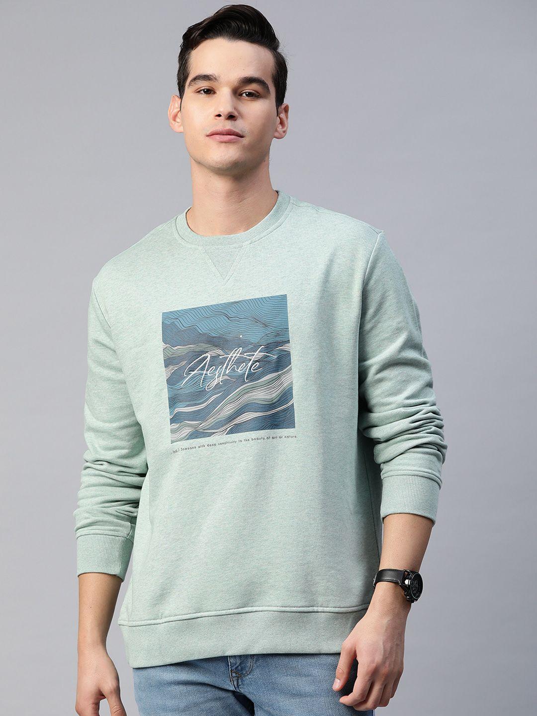 marks & spencer graphic printed pure cotton sweatshirt