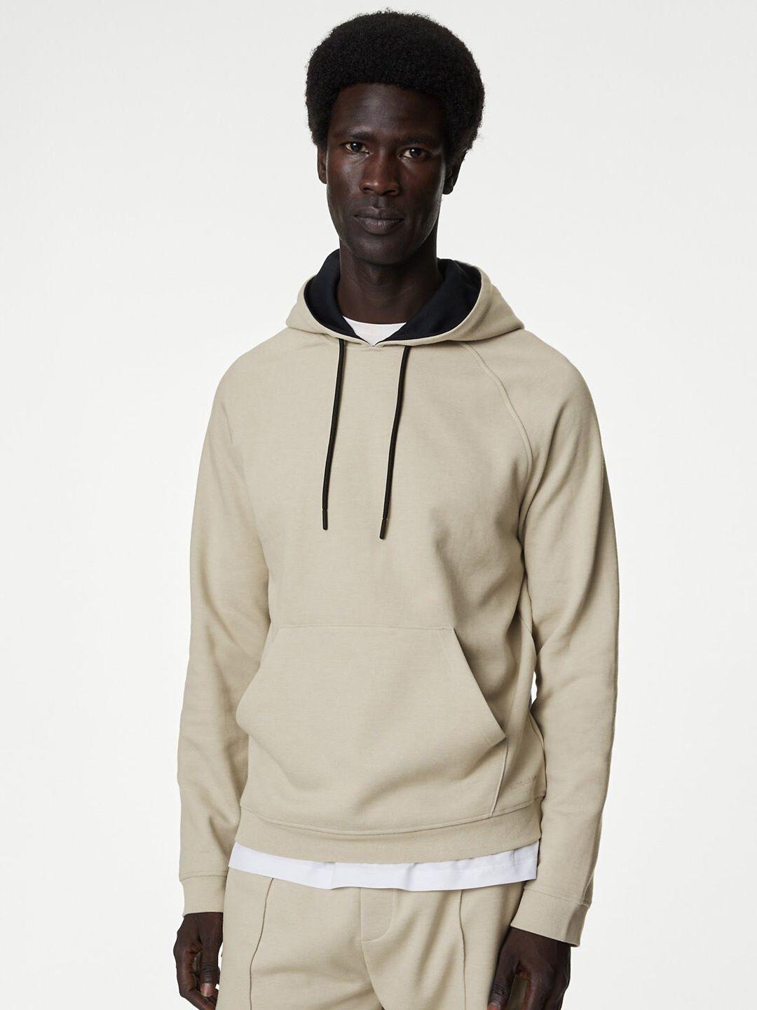 marks & spencer hooded raglan sleeves pullover sweatshirt