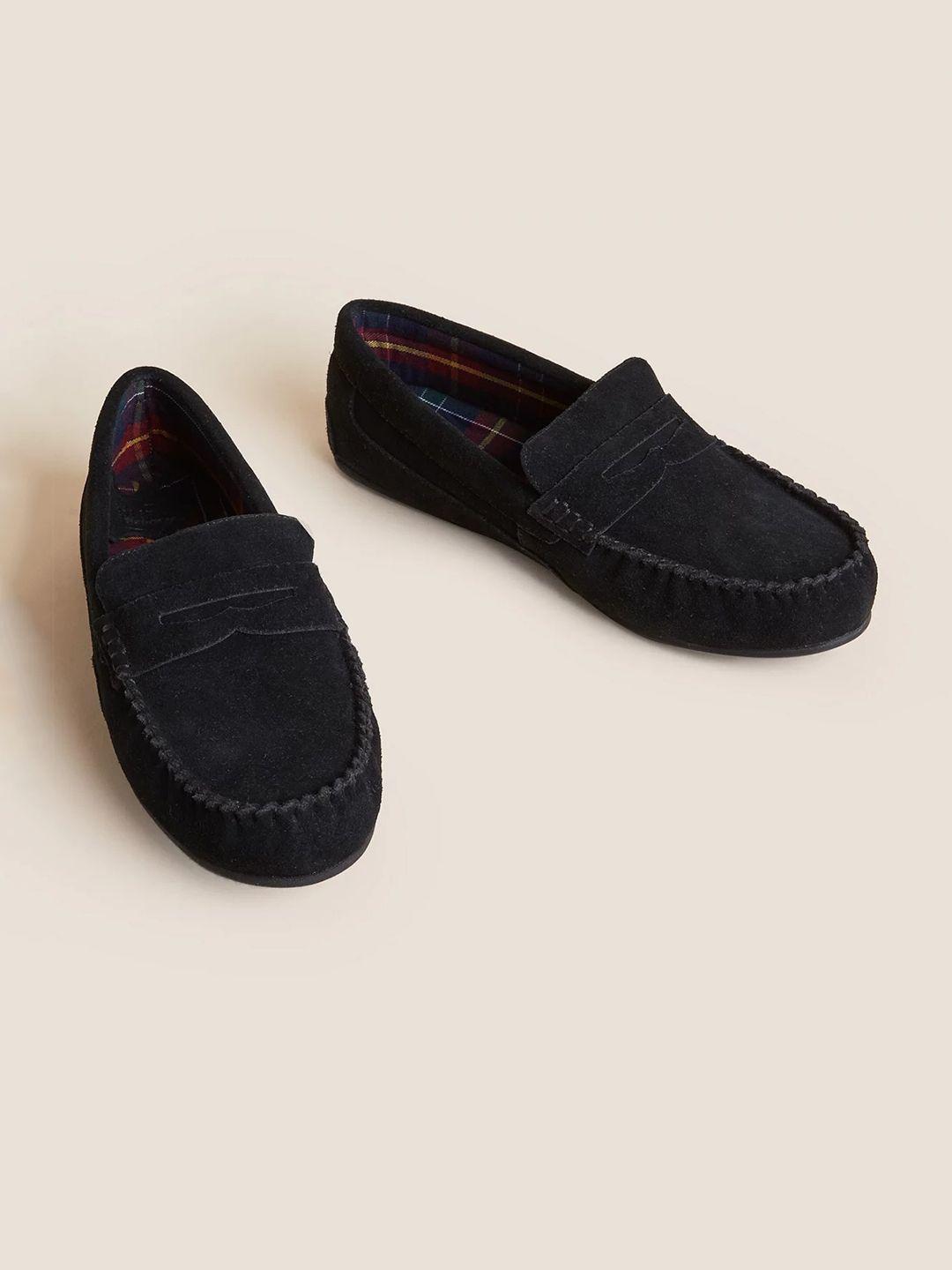 marks & spencer men comfort insole suede penny loafers